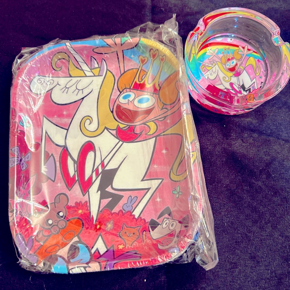 Ashtray and tray set